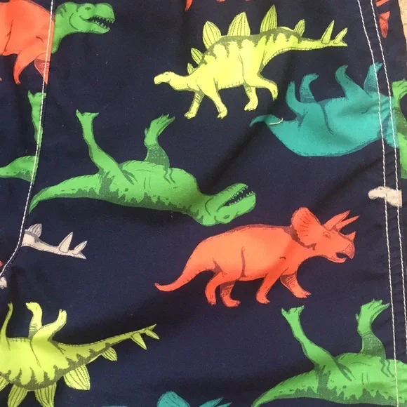 Carter’s Boys Dinosaur Rash Guard and Swim Shorts Trunks - Picture 9 of 12